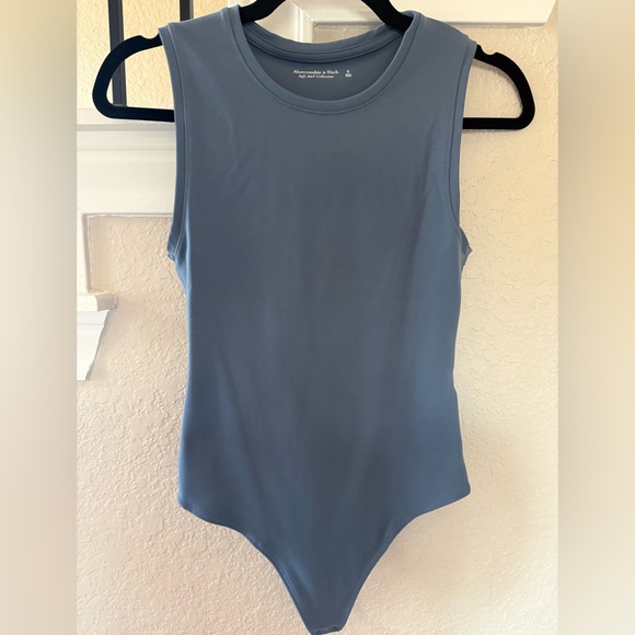 Abercrombie & Fitch Tops - Abercrombie & Fitch Blue Sleeveless Bodysuit (s)